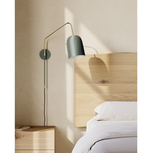 Kave Home Zelena zidna lampa &amp;oslash; 15 cm Audrie &amp;ndash; Slike