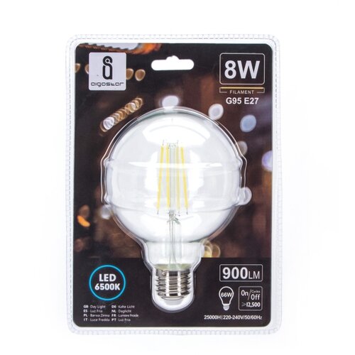 Aigostar led sijalica G95 E27/8W/230V 6500K Slike