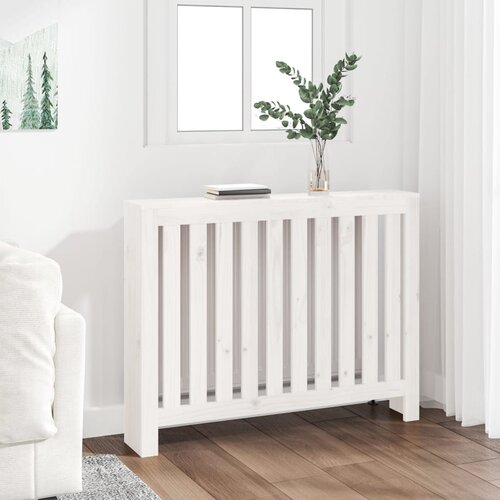 vidaXL pokrov za radijator bijeli 108,5 x 19 x 84 cm masivna borovina Cijene
