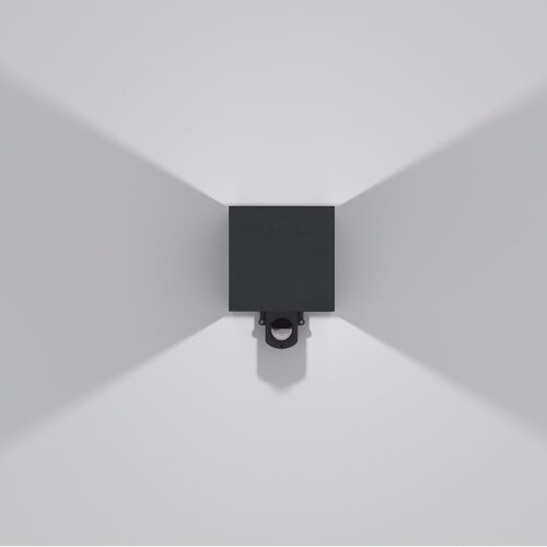 Brilagi - LED spolja&amp;scaron;nje zidno svetlo sa senzorom CUBE LED/6W/230V crno Slike