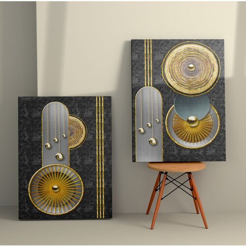 WALLXPERT Zidna dekoracija 2KNV4347, 50 x 70cm, 2 komada Slike
