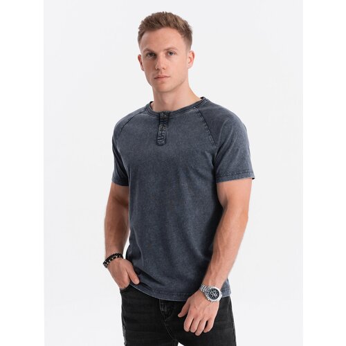 Ombre Men&amp;#039;s T-shirt with henley neckline Slike