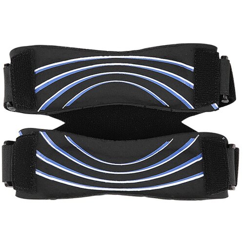 INF Dvojni patelni trakovi - silikonski blažilni kolenski opornik Blue+Black, (5000286994) Cene