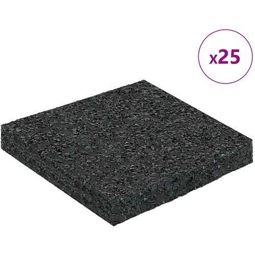  Gumenasti granulatni vanjski pod Crna 9 x 9 x 1 cm Guma Slike
