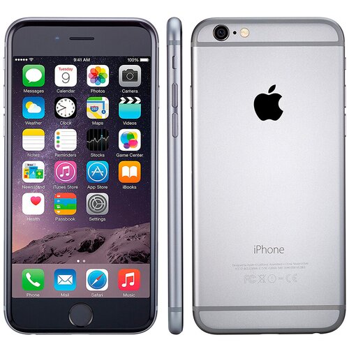 Ecofone Obnovljeno - znaki rabe - iPhone 6 sivi 32 GB 1 GB ram 4G, (5000008408) Slike