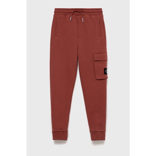 Calvin Klein Jeans Otro&amp;scaron;ke trenirka hlače oranžna barva Slike