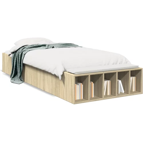  Okvir za krevet boja hrasta 90x200 cm konstruirano drvo