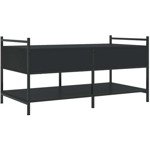  Stolić za kavu crni 99x50x50 cm od konstruiranog drva Slike