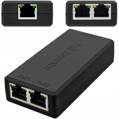 Rosfix POE Repeater 1x IN 2x OUT &ndash; Razvejalnik Napajanja POE, Gigabit 100M, IEEE802.3af/at, 30W, ABS | Za IP Kamere V LAN Omrežju, (5000243678) Cene