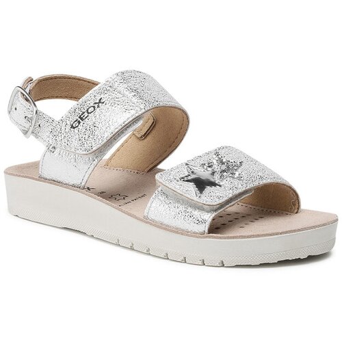Geox J SANDAL COSTAREI GI Srebrna Slike