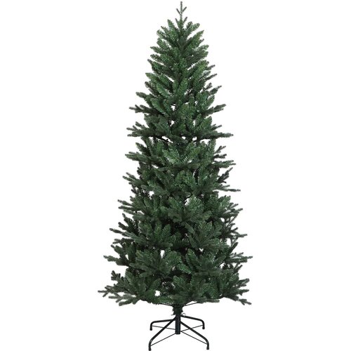  Umjetno božićno drvce s nogom 150 cm PVC i PE Zelena Slike