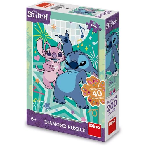 Dino Stitch puzzle set Diamond 200 kom Cene