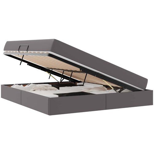 vidaXL Postelja z dodatnim prostorom za shranjevanje in vzmetnico 2 pcs, (5000100181) Cene