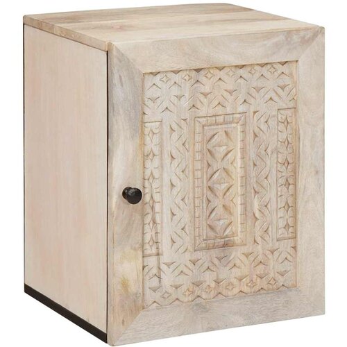VidaXL Kupaonski ormar Bijelo 38 x 33.5 x 160 cm Masivno drvo manga Slike