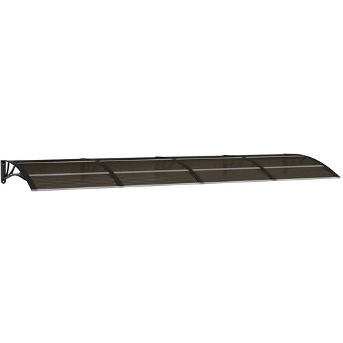 Maison Chic Nadstrešek - Senčniki za vrata črn 350x100 cm polikarbonat, (22039717) Cene