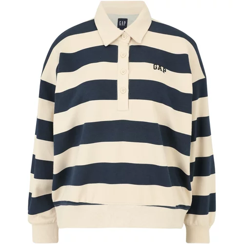 Gap Petite Sweater majica bež / mornarsko plava
