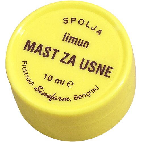 Sinefarm Mast za usne u kutijici Limun 10 ml Cene
