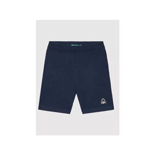 United Colors Of Benetton Športne kratke hlače 3MT1I0576 Mornarsko modra Slim Fit