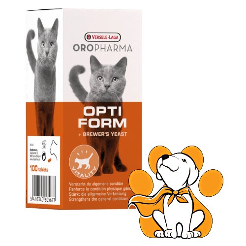 Oropharma Opti Form Cat 100tbl, Dijetetski Suplement Za Opšte Zdravlje Za Mačke Cene