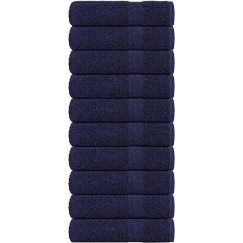 Furnova Kopalne brisače 10 kos modra 100x150 cm 360 g/m² 100% bombaž, (21916742) Cene