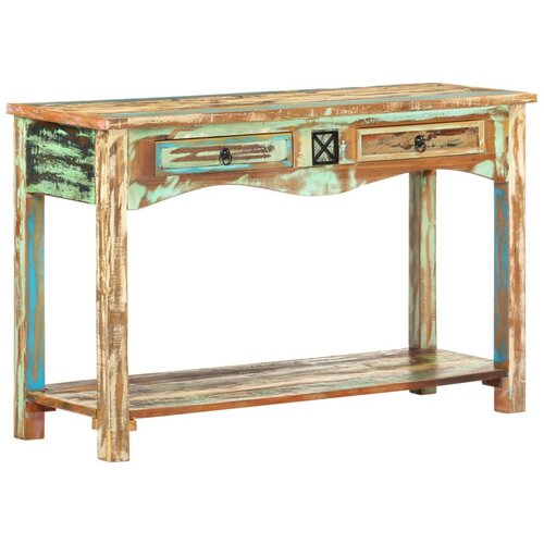 Maison Chic konzolna miza - miza ob steni 120x40x75 cm trden predelan les, (21785804) Slike