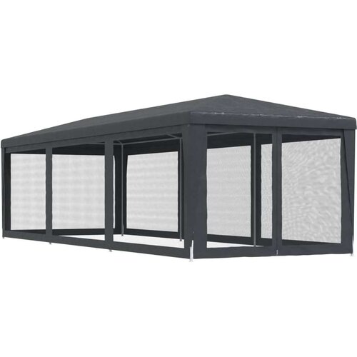 vidaXL Šator za zabave sa8 mrežastih bočnih zidova antracit 3x9 m HDPE Cene