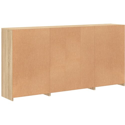  Komoda s LED svjetlima boja hrasta sonome 202x37x100 cm Slike