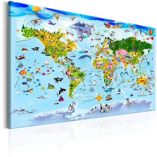  Slika - Children's Map: Colourful Travels 90x60 Cijene
