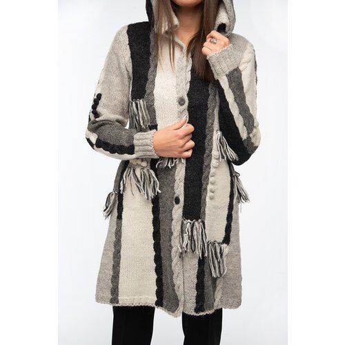 Wool Art Ženska jakna crno bela 2020WJ01 Cene