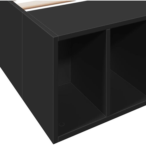  Okvir za krevet crni 75 x 190 cm od konstruiranog drva Slike