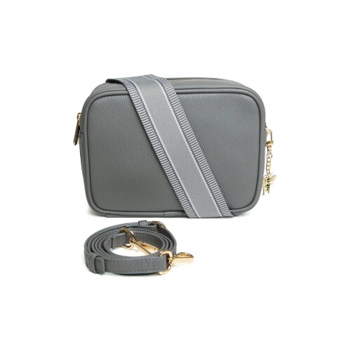 Fancy Metal Goods Ltd Alice Wheeler - Torba - Soho, Slate, Double zipped, Crossbody Slike