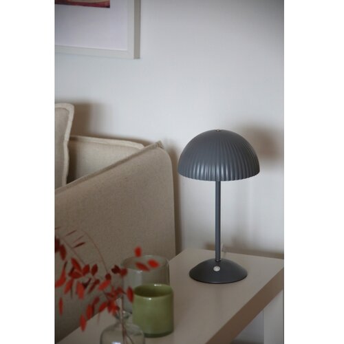 Marksl&amp;ouml;jd Siva kovinska namizna svetilka (vi&amp;scaron;ina 33,5 cm) Zin &amp;ndash; Slike