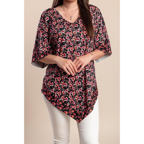 Fenzy Plus Size Bluza S Potiskom, Črna Cene