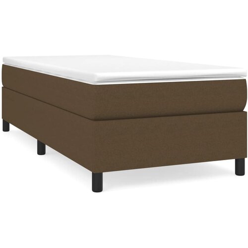 Maison Chic Box spring postelja - Vzmetna postelja z vzmetnico temno rjav 90x190 cm blago SL19030, (21894191) Slike