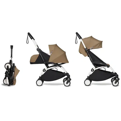 BABY ZEN kolica 2u1 YOYO² frame white, color pack 6+, newborn pack 0+ toffee 595101, 595508, 595308