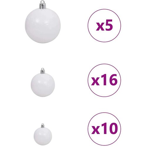 VidaXL Korner Umjetno Božićno Drvo Zelena 180 cm PVC i metal Slike