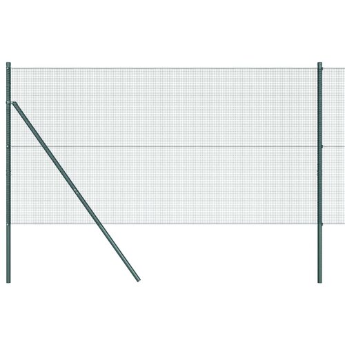 vidaXL Ogrodje s stebri Zelena 1.2 x 50 m Jeklo, (5000096771) Cene