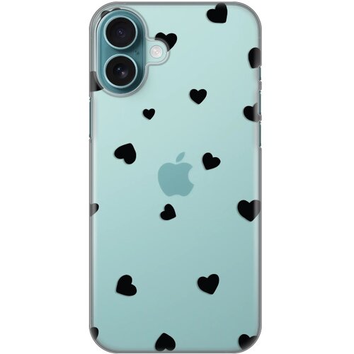  torbica silikonska print skin za iphone 16 plus 6.9 hearts Slike