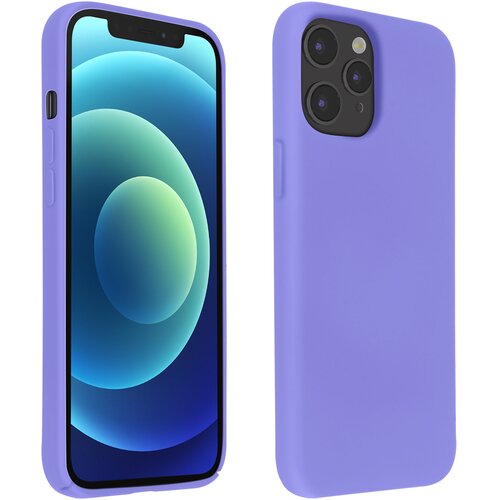 AVIZAR Ovitek za iPhone 12 Pro Max iz poltrdnega silikona z mehkim zakljuckom - vijolicen, (20719972) Slike