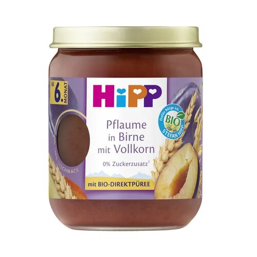 Hipp Bio otroška hrana - slive in hruške s polnozrnatimi žitaricami Cene