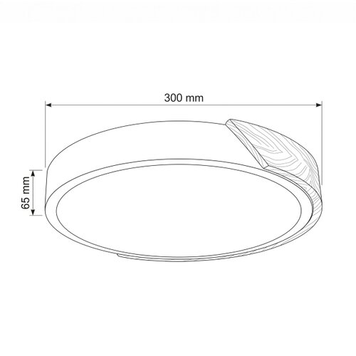 Brilagi LED plafonsko svetlo PILANA LED/24W/230V hrast/zlatna prečnik 30 cm Slike