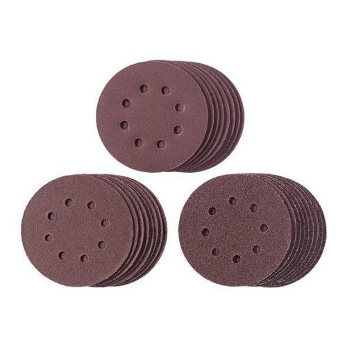 Einhell Set brusnih papira Q-Stick Ø125 mm, Pribor za ekscentričnu brusilicu, 25 komada Slike