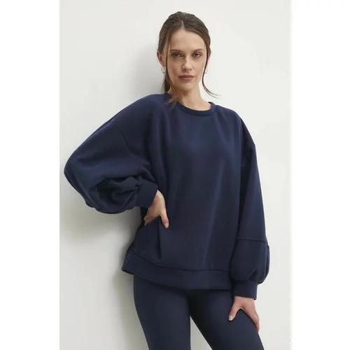 Answear Lab Bombažen pulover ženska, mornarsko modra barva