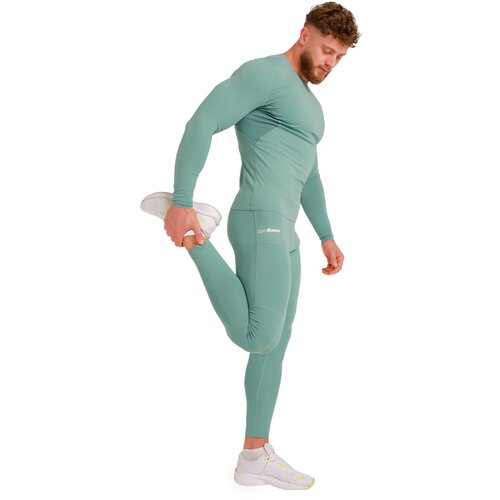 GymBeam mu&amp;scaron;ka kompresivna majica dugih rukava High Blue 95935 Slike