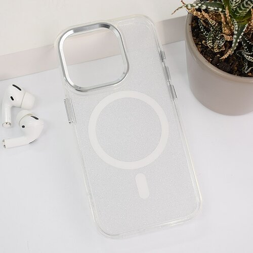  Maska za iPhone 15 Pro Max Mag Case Glitter bela Cene