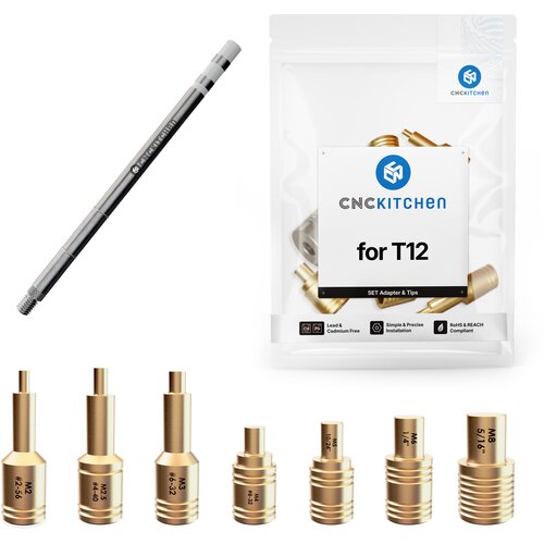 CNC Kitchen Pripomoček za taljenje + T12 adapter - 1 set. Slike