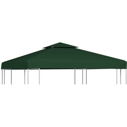 vidaXL Nadomestna streha za paviljon 310 g/m² zelena 3x3 m Cene