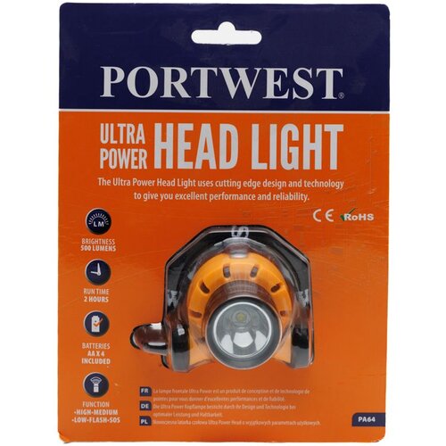 PORTWEST Naglavna lampa Ultra Power PA64 žuta/crna Cene