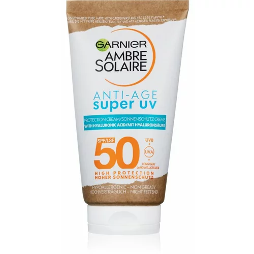Garnier Ambre Solaire Super UV zaštitna krema za lice protiv bora SPF 50 50 ml