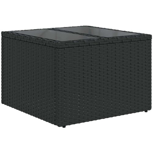 VidaXL 10-dijelni set vrtnih sofa s jastucima crni od poliratana Slike
